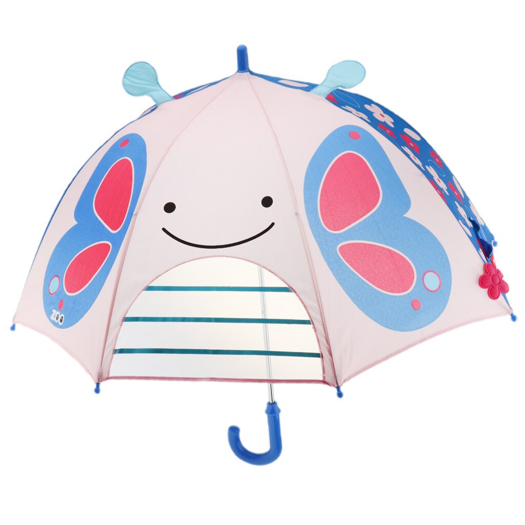 Lovely Cartoon 3D Animal Children Umbrella for Kids Students Cute Umbrella: Butterfly