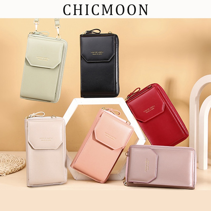 Women PU Leather Shoulder bags Female Large Capacity Crossbody Bags Girls Multi-functional Handbag Phone Purse