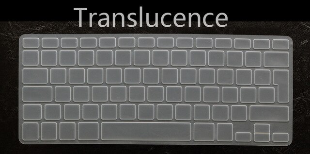 English EURO Enter keyboard Cover for MacBook Air 13 inch A1466 A1369: Clear