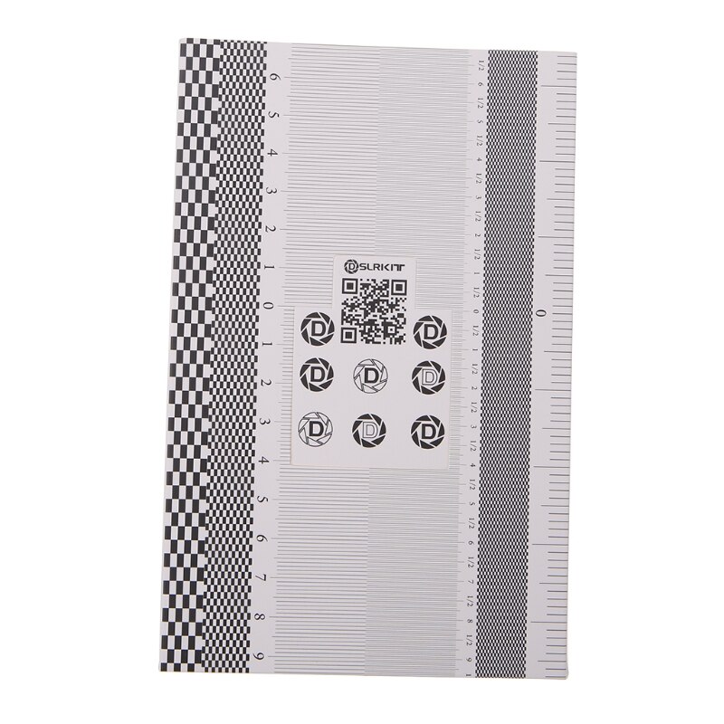 Objektiv Fokus Kalibrierung Karte AF Mikro Ausrichtung Herrscher Klapp Diagramm