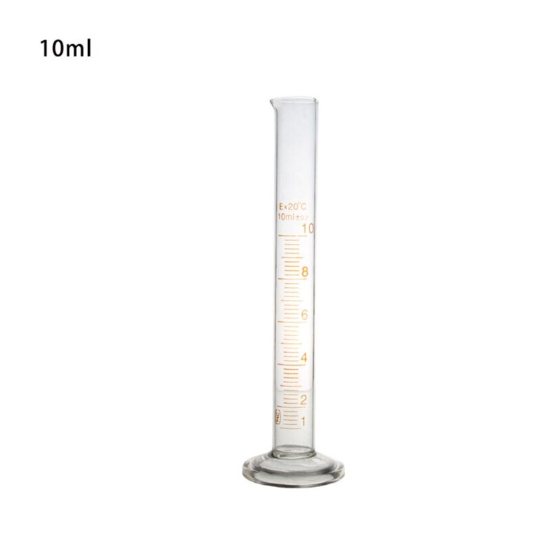 Báscula métrica individual para laboratorio de química, cilindro de medición de vidrio de 100 mL, Compatible con laboratorio de química para el hogar, Au18 21,