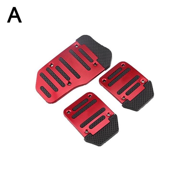 Cubierta antideslizante Universal para Pedal de freno de Gas, accesorios de piezas de repuesto para automóviles, Universal, 3 unids/set por juego: A