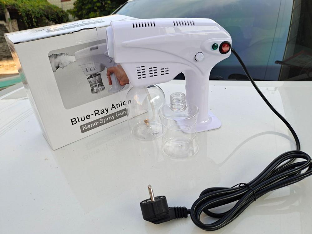 500Ml Elektrische Ulv Sproeier Blauw Licht Draagbare Fogger Machine Haar Nano Stoom Spuitpistolen