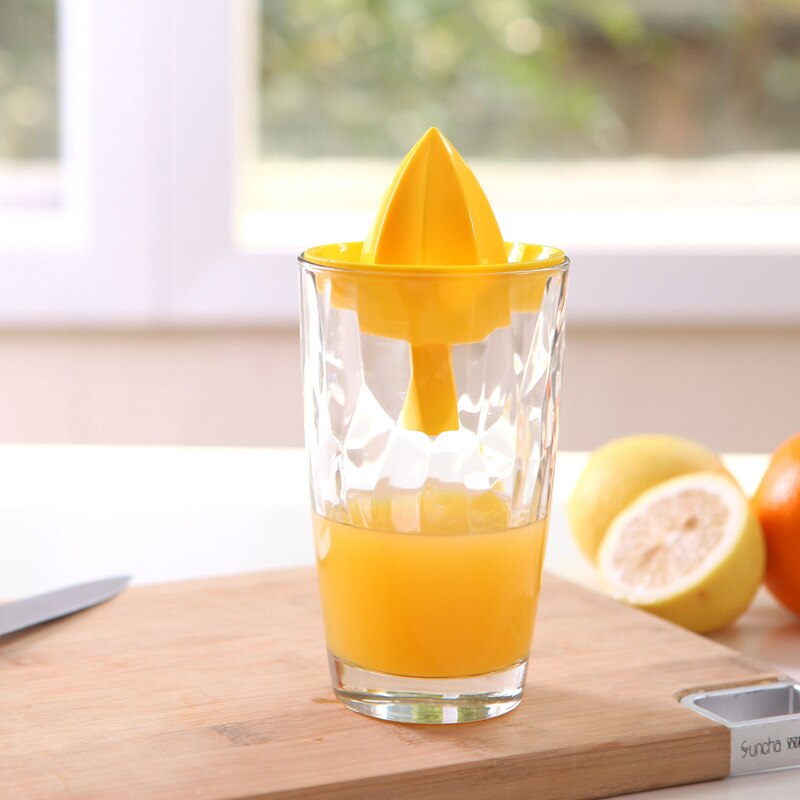 Bærbar mini 2 in 1 manuelle juicepressere frugtjuice kop husholdnings manuel juicer 2 in 1 appelsin citronsaft presseværktøj