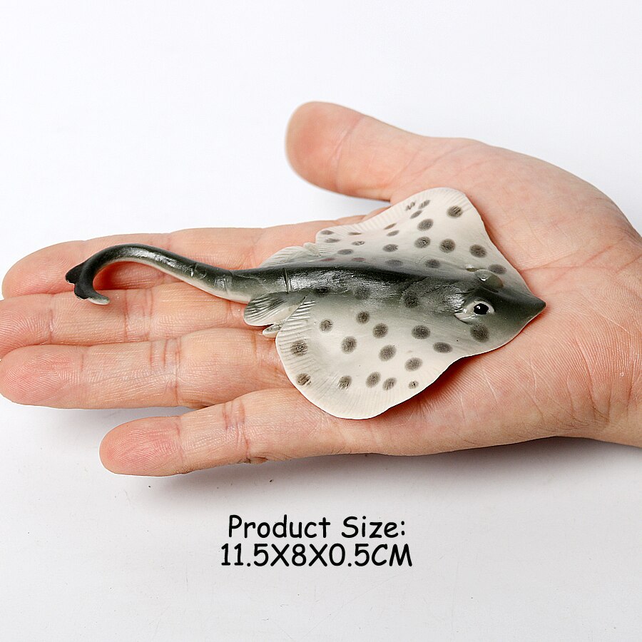 Realistic Sea Animals Figurines Orca Squid Sharks Dolphin Turtle Sailfish Octopus Figures Miniature Education Toys for Kids: DARK GRAY