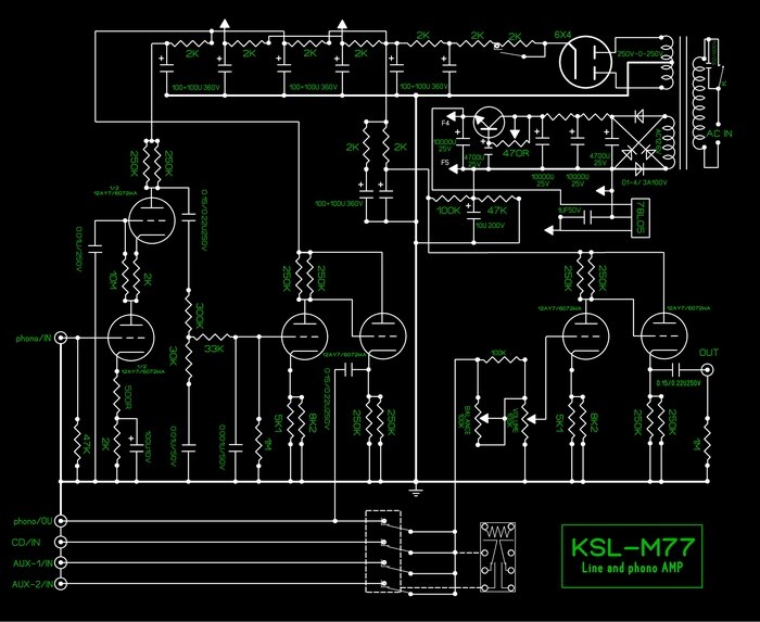 Kit diypcb compatible avec le schéma de circuit d&#39;amplificateur phono, préampli bile M77, A26/C/KONDO (AUDIONOTE),