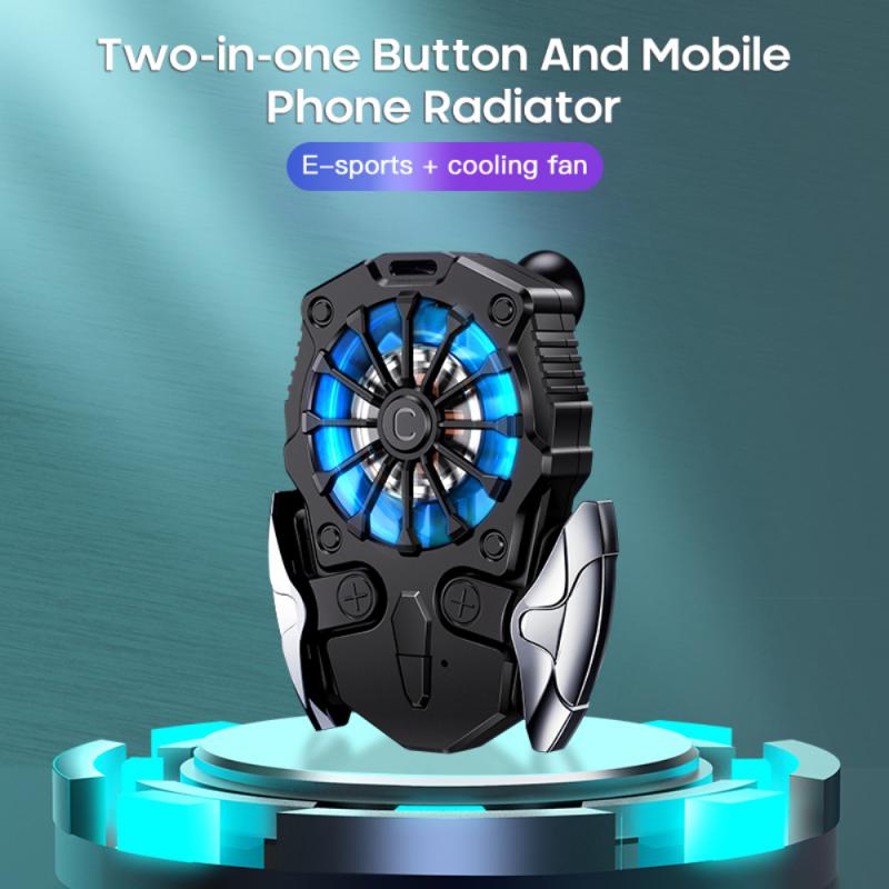 2021 novo telefone móvel usb jogo cooler sistema ventilador de refrigeração gamepad suporte do radiador para iphone xiaomi huawei samsung telefone