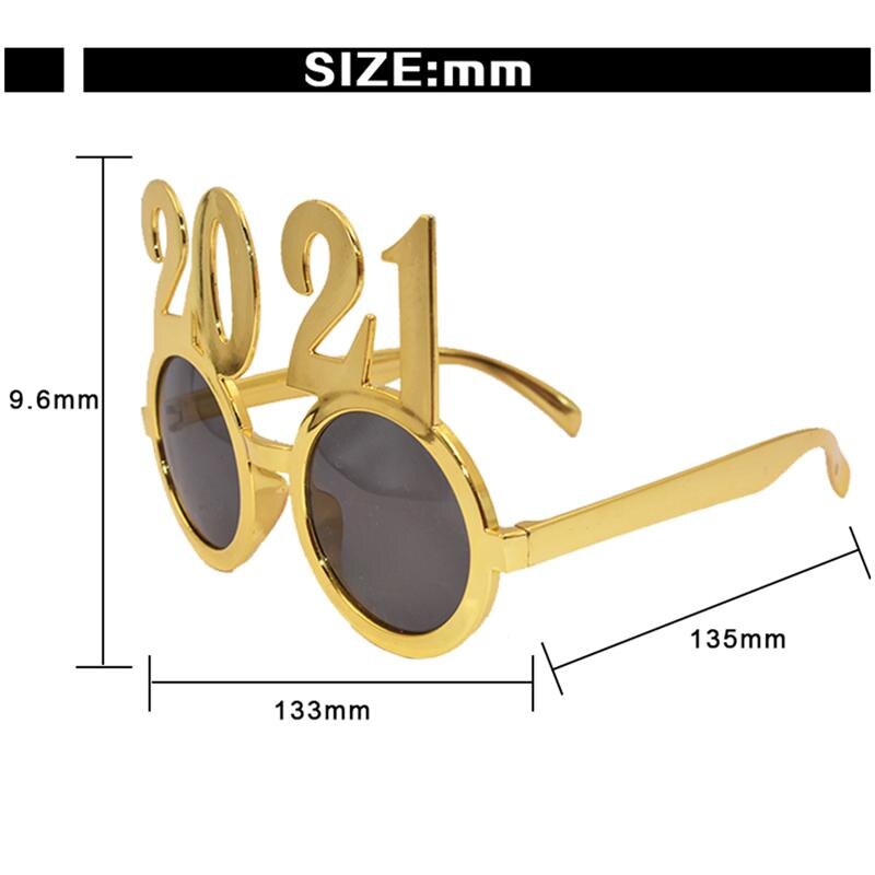 Prop Glasses Dressing Up Number Year Photography Prop Glasses Party Decorative Glasses Photobooth Props