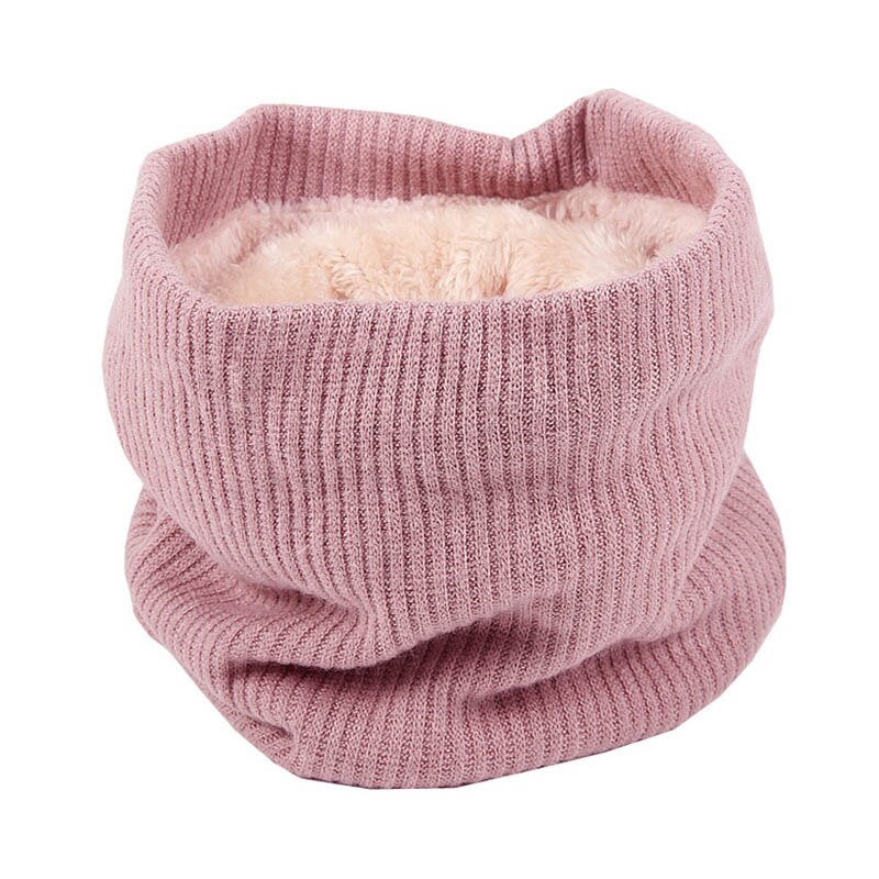 Écharpe d'hiver pour femmes, écharpe arrondie tricotée, écharpe, plus épaisse, pour cou, foulard cercle, écharpe d'hiver: Style 3 pink