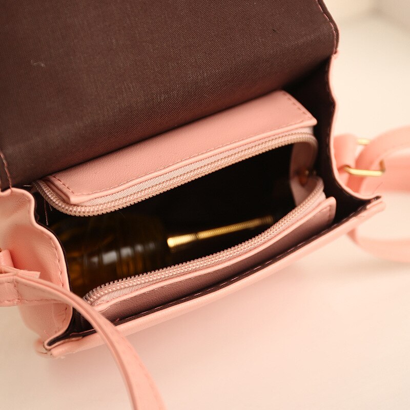 Torebka – sacs à bandoulière en cuir pour femmes, sacoche à pompon, couleur unie, sacs à Main