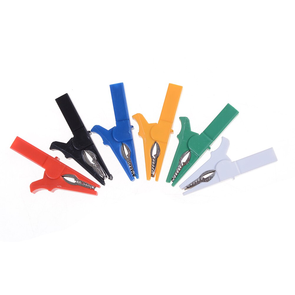 Pince Crocodile colorée en forme d'alligator, 2 pièces, 55mm, protection complète, pince Crocodile, lampe de câble pour connecteur banane