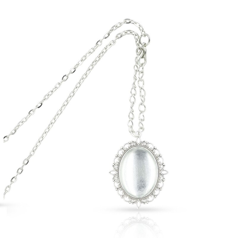 10 Set Bezel Hanger Trays Ovale Bezel Trays Blank Hanger Bases Met Glas Cabochons Wedding Boeket Foto Bedels