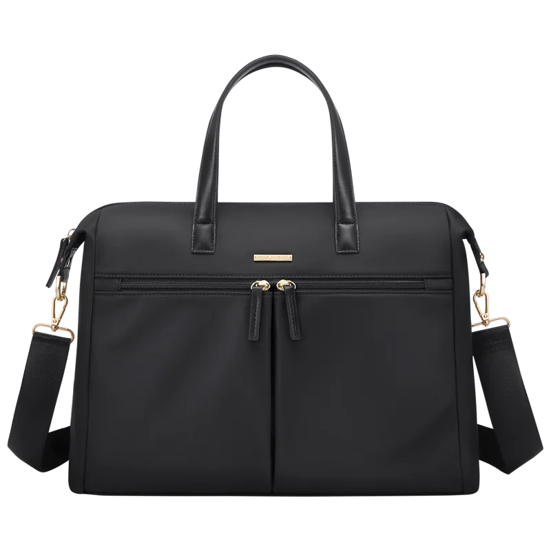 GOLF Women's Business Bags Briefcases Laptop 15 Inch Bag Commuter Handbag Lady Casual College Shoulder Bags for Women Trend: black