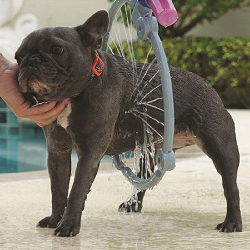 Kæledyr hund kat baderenser 360 graders brusebad værktøjssæt hund rengøring vask bad sprøjter kæledyrsforsyninger ringformet badeværktøj