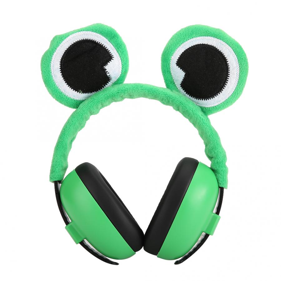 Kid Ear Defenders Baby Sound Insulation Hearing Protection Earmuff Cartoon Anti-Noise Headphone Newborn Hearing Protection: Frog