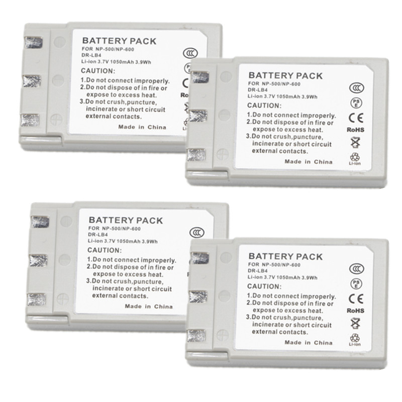 Battery or Charger For Konica DR-LB4 Revio KD-310 310Z 400Z 410Z 420Z 500Z 510Z: Yellow