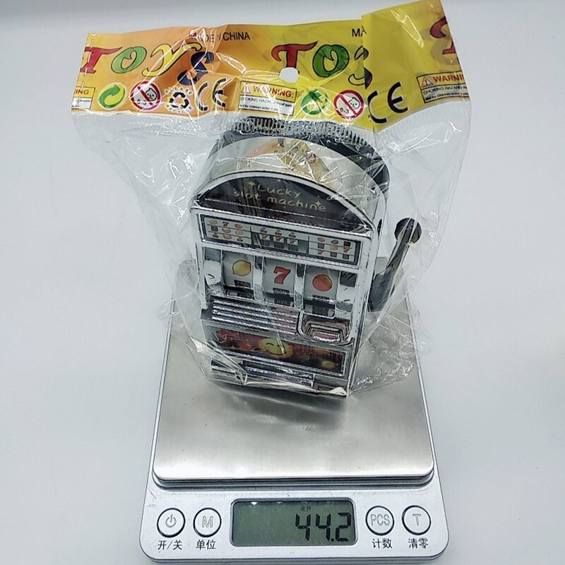Lucky Jack Super Mini Slot Machine Fruit Anti Irritability Toy Fidget Decompression Office Fun Adult Children Game 2: Silver