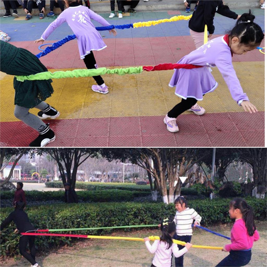 Elastic Fleece Cooperative Stretchy Band Dynamic Movement Exercise Latex Band Stretchy Prop for Group Activities Large