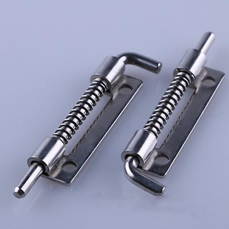 Door Bolts Stainless Steel Narrow-edge Perforated Spring Industrial Cabinet Flat Welding Power Distribution Cabinet Door Latch