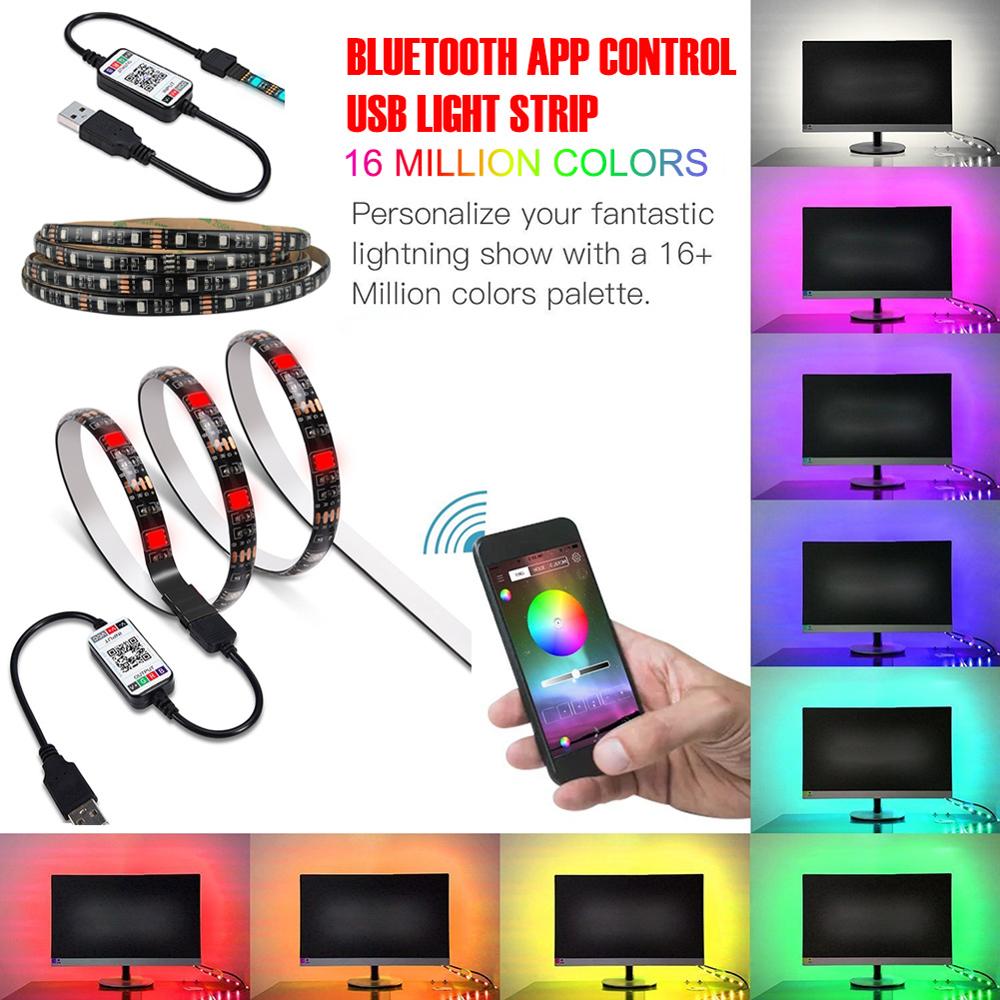Bluetooth LED Luci di Striscia 20M RGB 5050 SMD Nastro Flessibile Impermeabile di RGB HA CONDOTTO LA Luce 5M 10M Nastro diodo DC 12V di Controllo Bluetooth