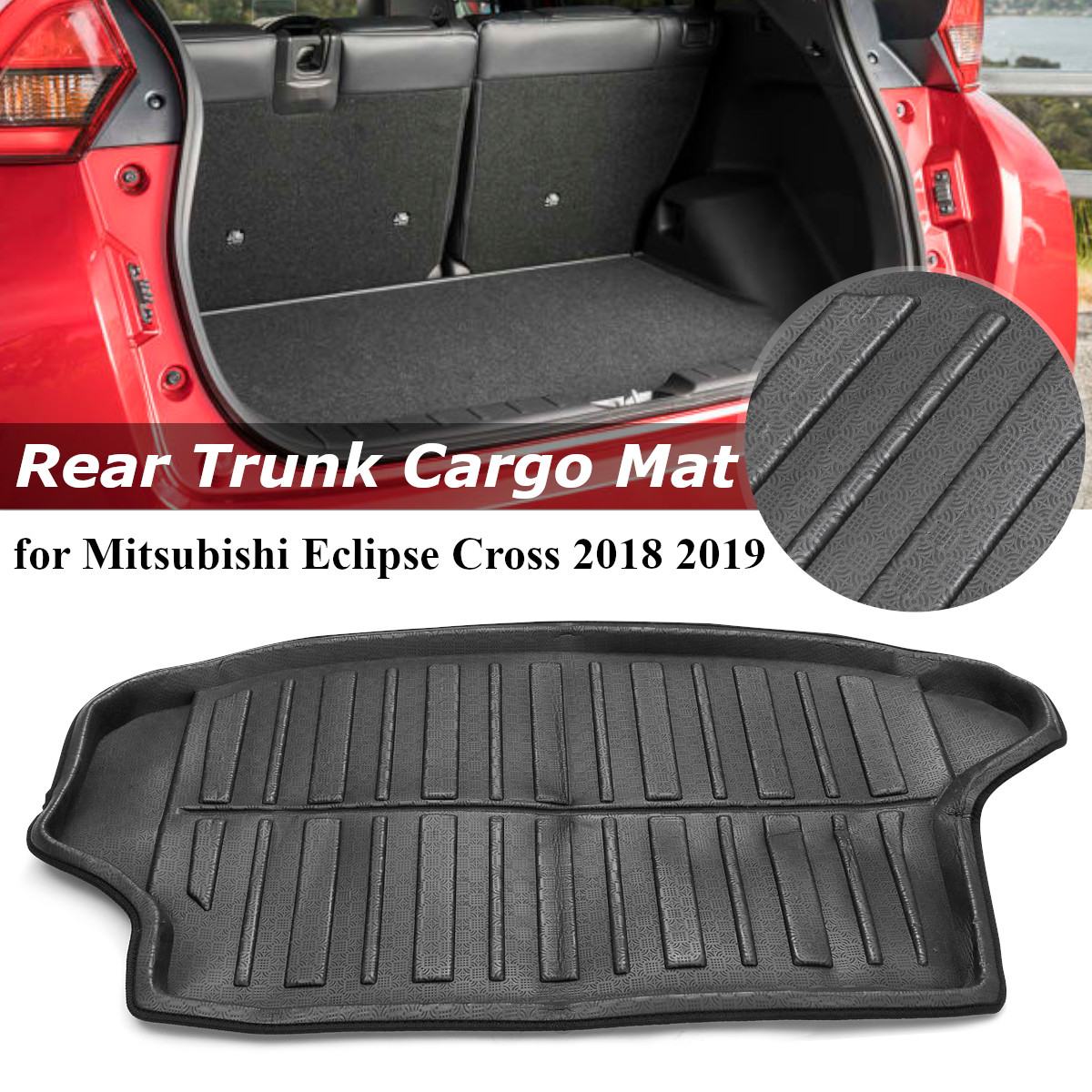 Car Boot Liner Cargo Rear Trunk Cover Tray Matt Mat Pad Boot Liner Floor Carpet Mud Kick For Mitsubishi Eclipse Cross