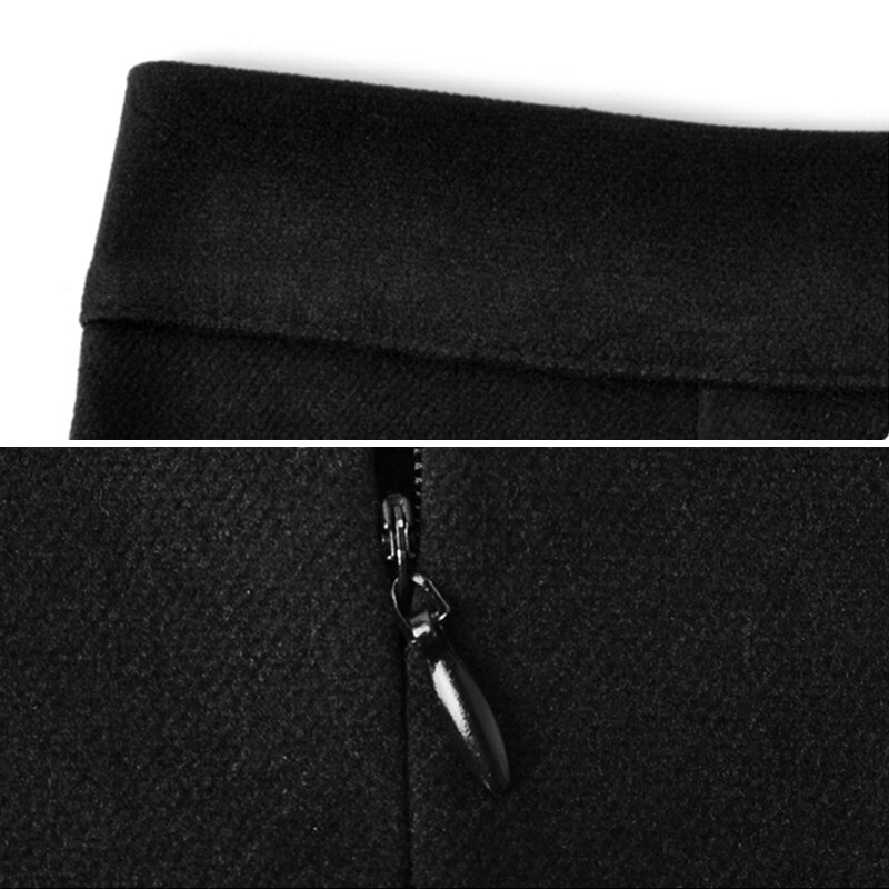 Vrouwen Solid Mid Rok Elegante Formele Office A-lijn Rok Vrouwelijke Split Stijlvolle Lange Lengte Afslanken Leisure Chic Leisure
