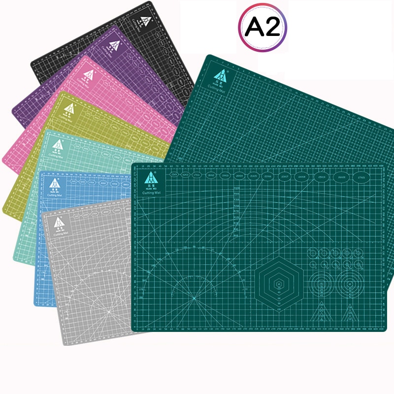 60*45cm A2 Cutting Board Cameo Mat Grid Line Self-healing Board Craft Card Multi-color Double-sided Desktop Cutting Pad Cricut
