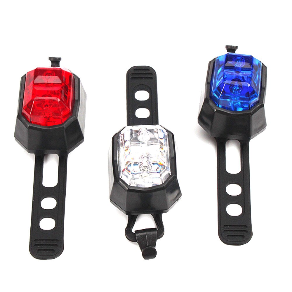 Cycling Bike Bicycle 2 LED Back Rear Tail Light Lamp Safety Flashing Warning Red fiets accessoires #50