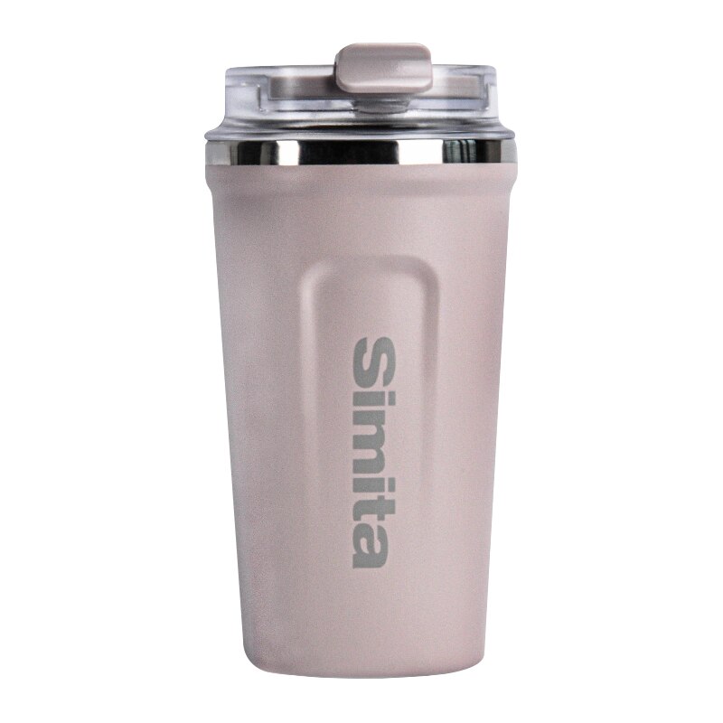 Simita Reizen Koffie Mok, Rvs Thermos Tumbler Cups, Vacuüm Geïsoleerde Fles Thermo Kopjes, Bier Drinkware Fles: Roze