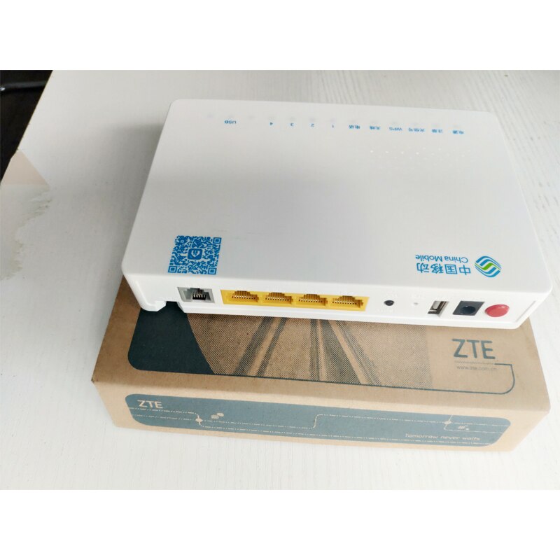 Terminal optique de Fiber de ZTE GPON ONT F663N FTTH ONU avec le micrologiciel anglais de Port d'ethernet de 1GE + 3FE