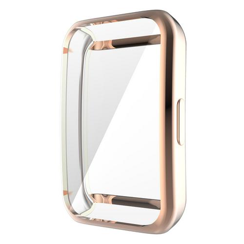 Band Voor Huawei Horloge Band 6 Voor Huawei Smart Horloge Armband 6 Band Met Tpu Zachte Beschermhoes Full Screen protector Case: gold