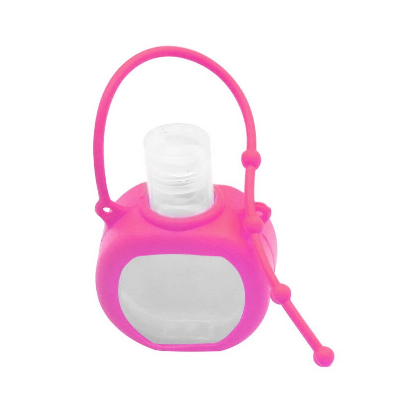 30ml Portable Empty Bottle Hand Sanitizer Bottle with Detachable Silicone Protective Case Liquid Soap Container
