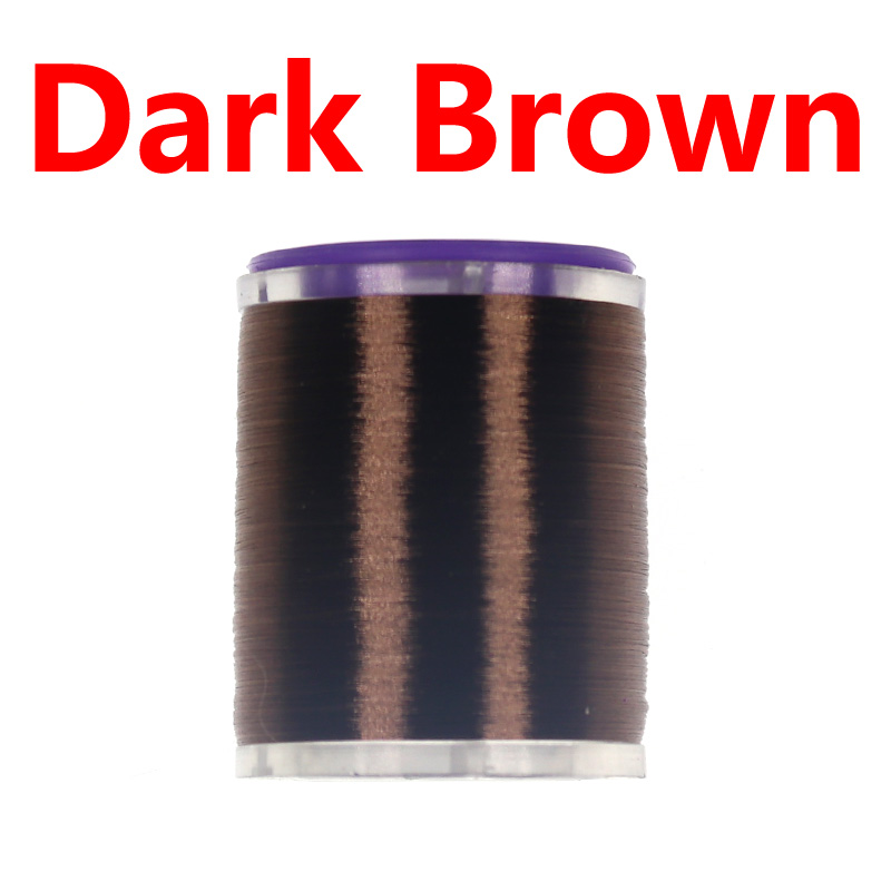 Wifreo 75D Fijne Hoge Treksterkte Vliegbindset Draad Met Standaard Spoel Spool Waxed Koppelverkoop Draad Voor Nimf Droog Natte Vliegen: Dark Brown