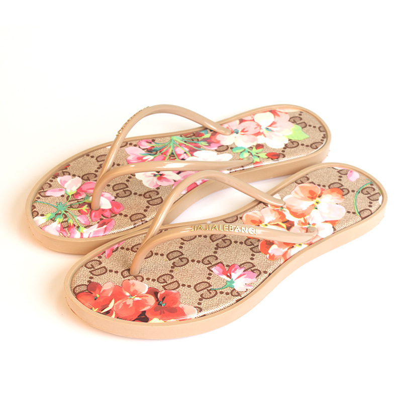 Gelée chaussures femme gelée tongs femmes sandales fleur dames plat pantoufles Zapatos Mujer Sapatos Femininos directe