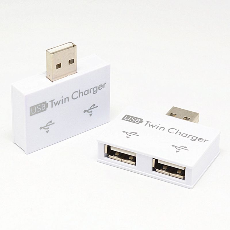 USB 2.0 Male Naar Twin Dual 2 Port USB Splitter Hub Adapter Converter Opladen USB Draad Plug voor Laptop PC Duurzaam