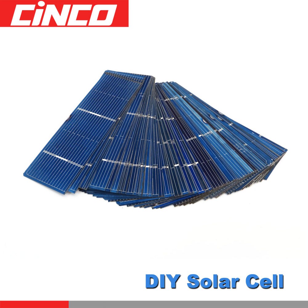 50 stk x solcellepanel smerteceller diy oplader polykrystallinsk silicium sunpower sol bord 78*26mm 0.5v 0.37w
