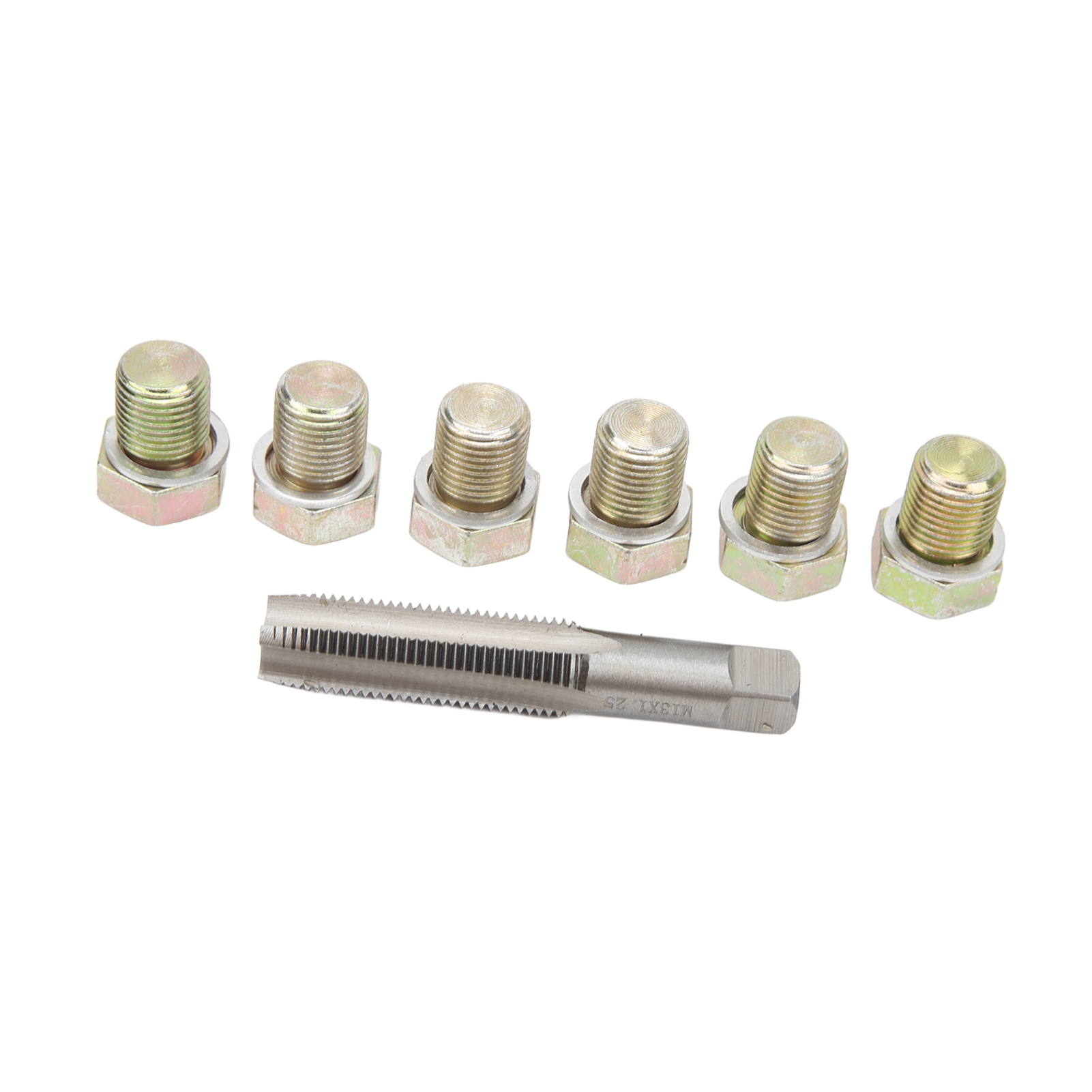 Olie Aftapplug Draad Reparatie Tool M 13X1.5Mm Slijtvast Stevig Eenvoudig Gebruik Olie Sump Plug Pan Draad Reparatie Kit Voor Motor