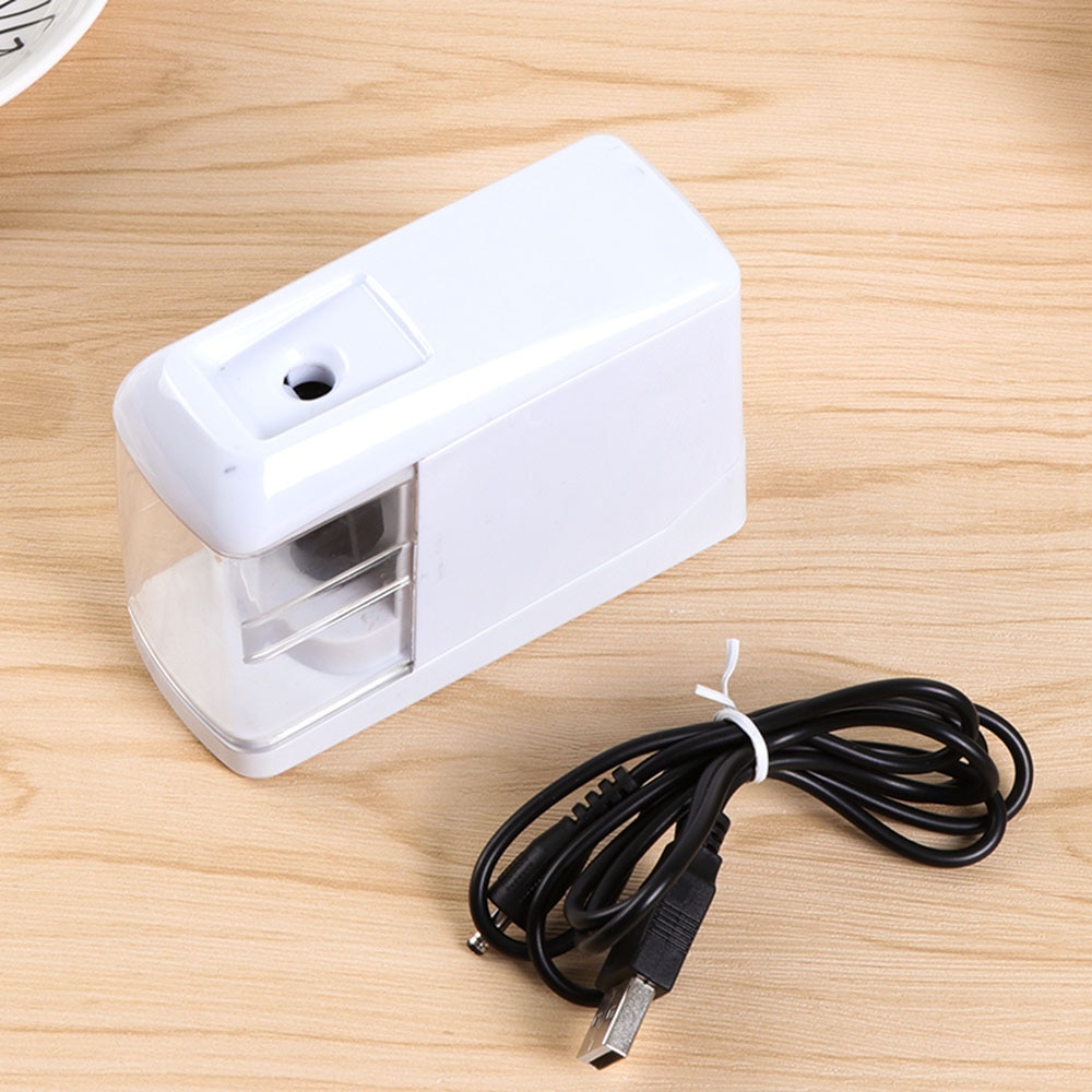 Electric Automatic Pencil Sharpener USB Battery Powered School Home Office Auto
