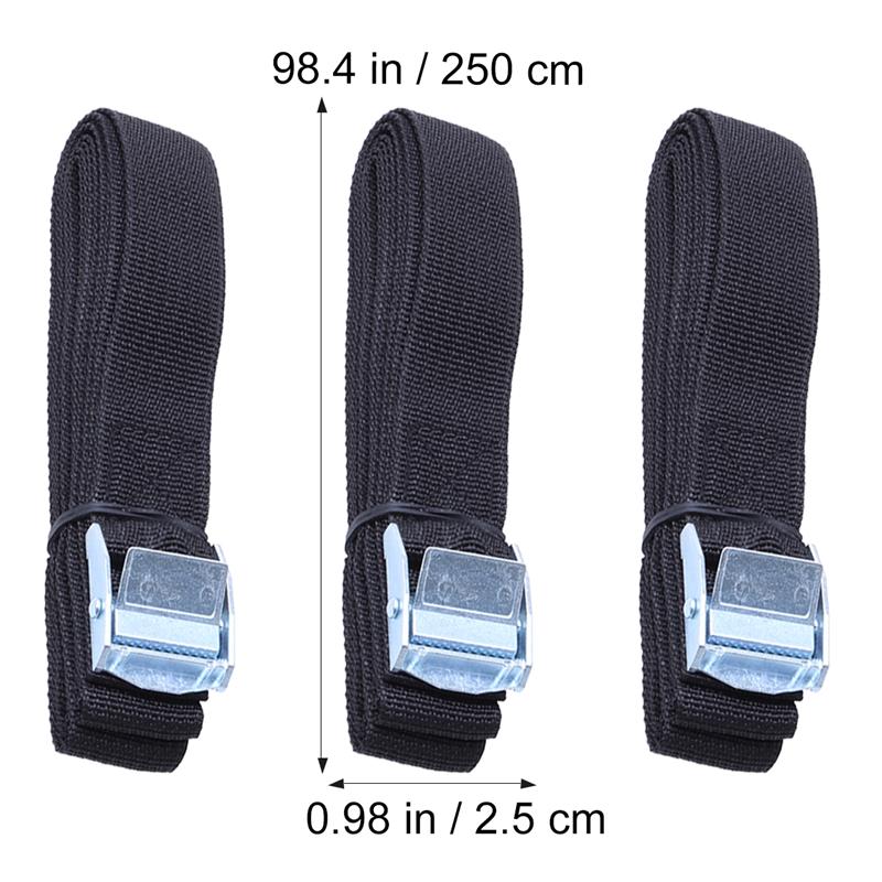 6Pcs Lashing Straps With Buckle Nylon Quick Release Lashing Straps For Cargo Tie Down Car Roof Rack Luggage Kayak Carrier Moving
