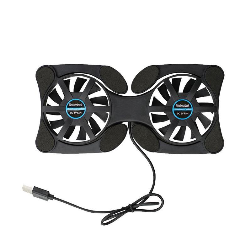 Octopus Notebook Cooler Pad Quiet Stand Double Fans For 7-15 inch Cooler Cooling USB Laptop Foldable Fan Notebook I0E3: Default Title