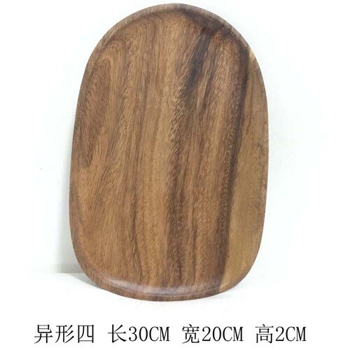 Ganze Holz liebeskummer Holz Unregelmäßigen Oval Massivholz Pfanne Platte Obst Gerichte Untertasse Tee-tablett Nachtisch Erzähler Geschirr einstellen: D 30X20X2CM