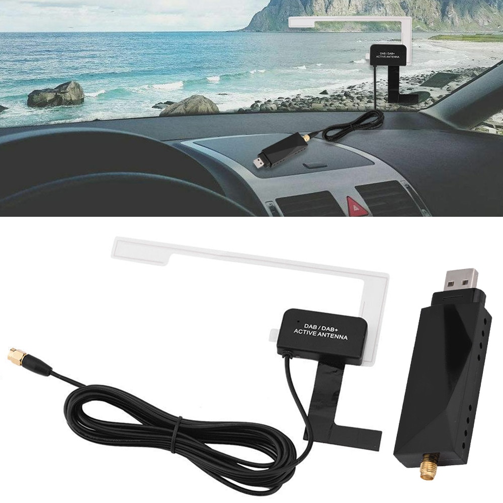 Mayitr 1Pc Usb Mini Gps Ontvanger Auto Antenne Auto Dab + Antenne Voor Europa + Android Auto Dvd Dab voor Android Auto Dvd-speler