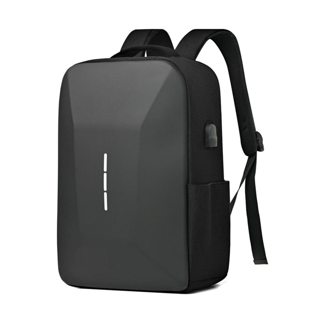 Travel Backpack Men Business Backpack School Bag With USB Charging Port Large Capacity 16inch Laptop Waterproof Backpack: black