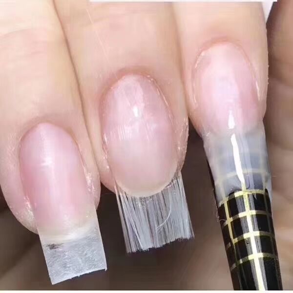 10Stck Fiberglas Nagel Erweiterung Glas Fibernails Gel Formular Nagel Seide Gebäude hoch Verlängerung Manikübetreffend Acryl Tipps wickeln,HT14-E