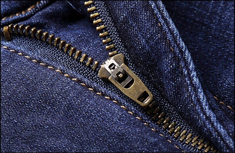 Vinterjeans mænd sort slim fit stretch tykke fløjlsbukser varme jeans afslappede fleecebukser herre plus size tøj