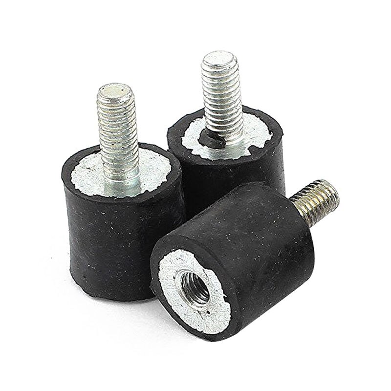 4pcs M5 Male Female Anti Vibration Rubber Mounts Isolators 15mm x 15mm