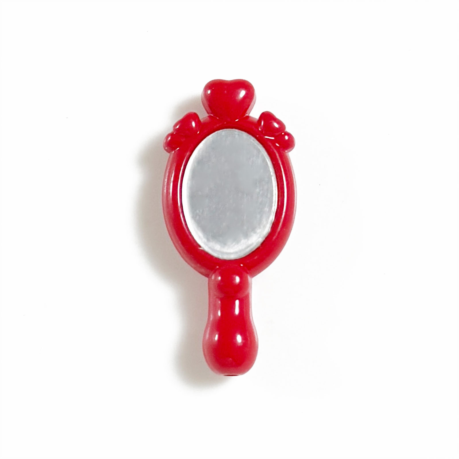 Espejo de belleza mágico de mano, cuentas Kawaii para fabricación de joyería, manualidades, decoración, collar, cadena de teléfono, accesorios de bolígrafo con cuentas: Níquel negro