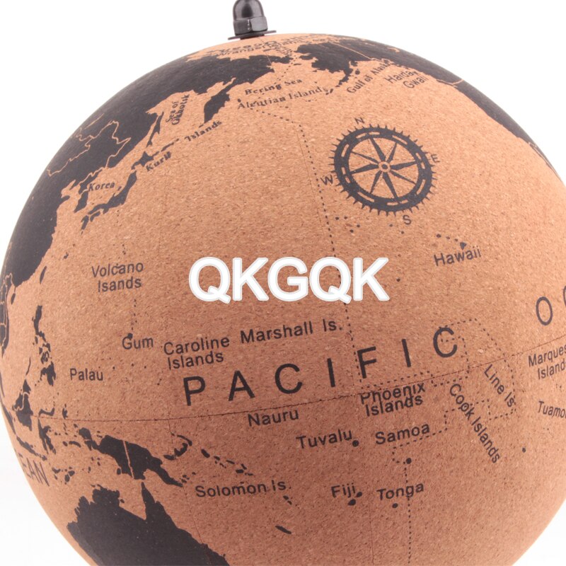 Mellemstørrelse kork træ tellurion jordklode kort glober hjemmekontor dekoration verdenskort oppustelig træning geografi kort ballon