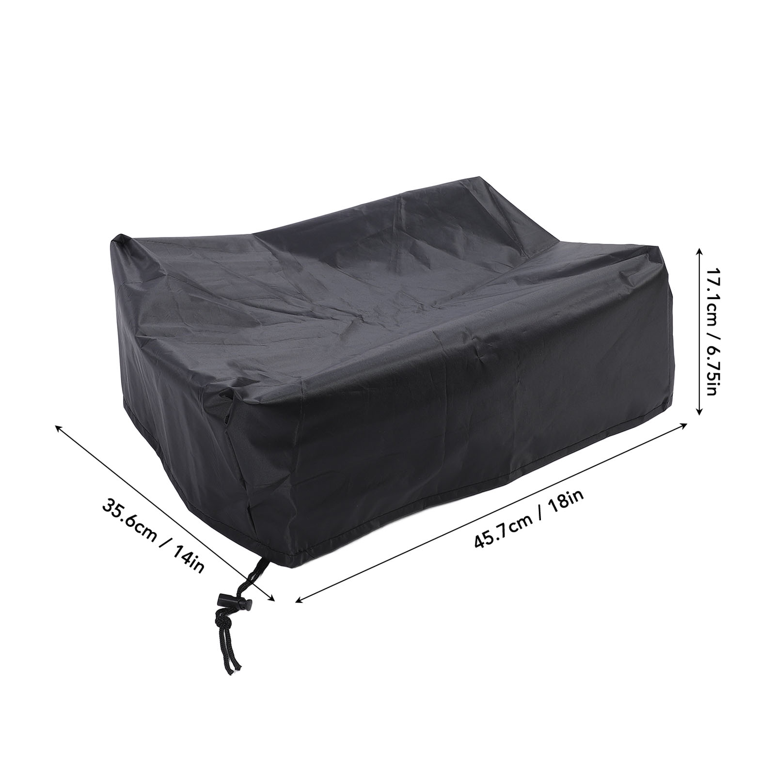 Pokrowiec na gramofon z tkaniny Oksford Wodoodporny, odporny na zarysowania Pokrowiec na gramofon 18,0x14,0x6,75 cala