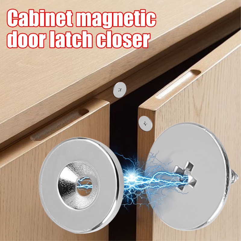Starke magnetische Schrankschnappt, Schranktür-Magnetverschlüsse mit Schrauben, Kleiderschrank-Dichtung, Schnapptür-Befestigungselement für Möbel, versteckter Riegel